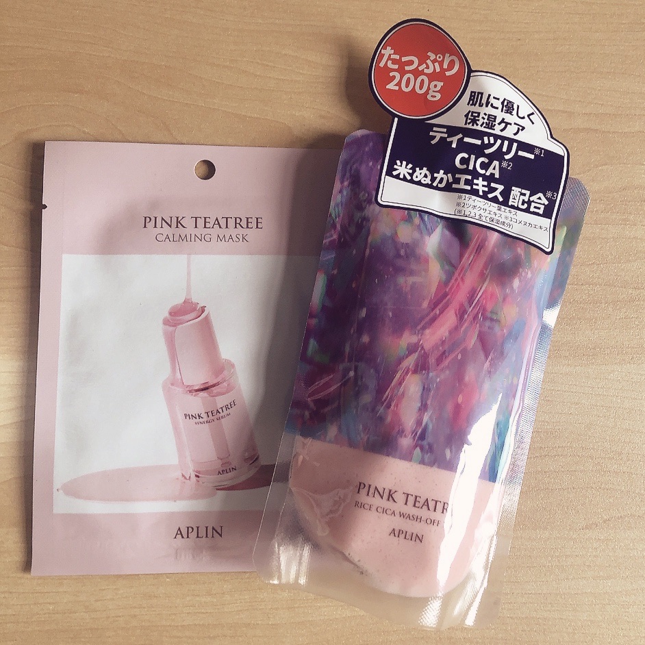 ピンクティーツリーライスシカウォッシュオフパック/APLIN/洗い流すパック・マスクを使ったクチコミ（1枚目）