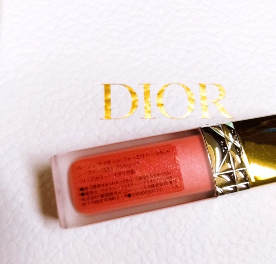 ルージュ ディオール フォーエヴァー リキッド シークイン(クリスマス コレクション 2024 限定品)/Dior/口紅・グロス・リップライナー・リップケアを使ったクチコミ(5枚目)
