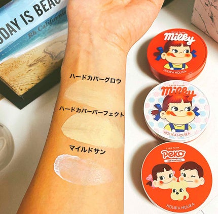 Holika Holika ペコちゃん ハードカバー パーフェクト クッション /HOLIKA HOLIKA/クッションファンデーションを使ったクチコミ(4枚目)