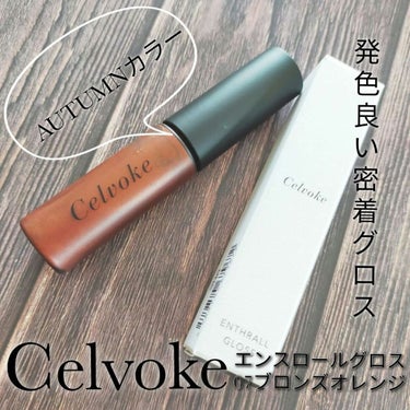 エンスロール グロス 07 ブロンズオレンジ/Celvoke/リップグロスを使ったクチコミ（1枚目）