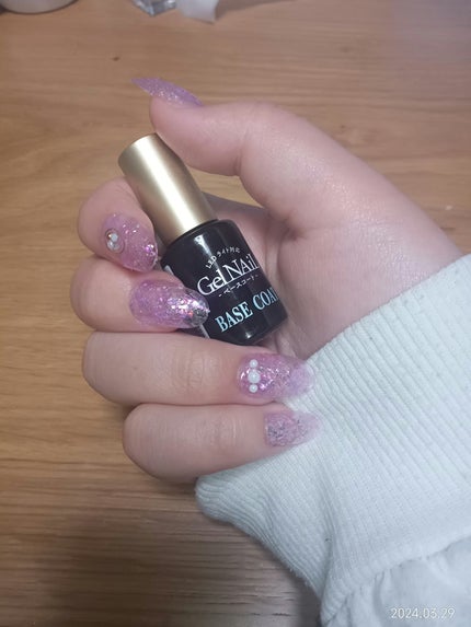 クリアネイルチップ/セリア/ネイルチップ・パーツを使ったクチコミ(1枚目)