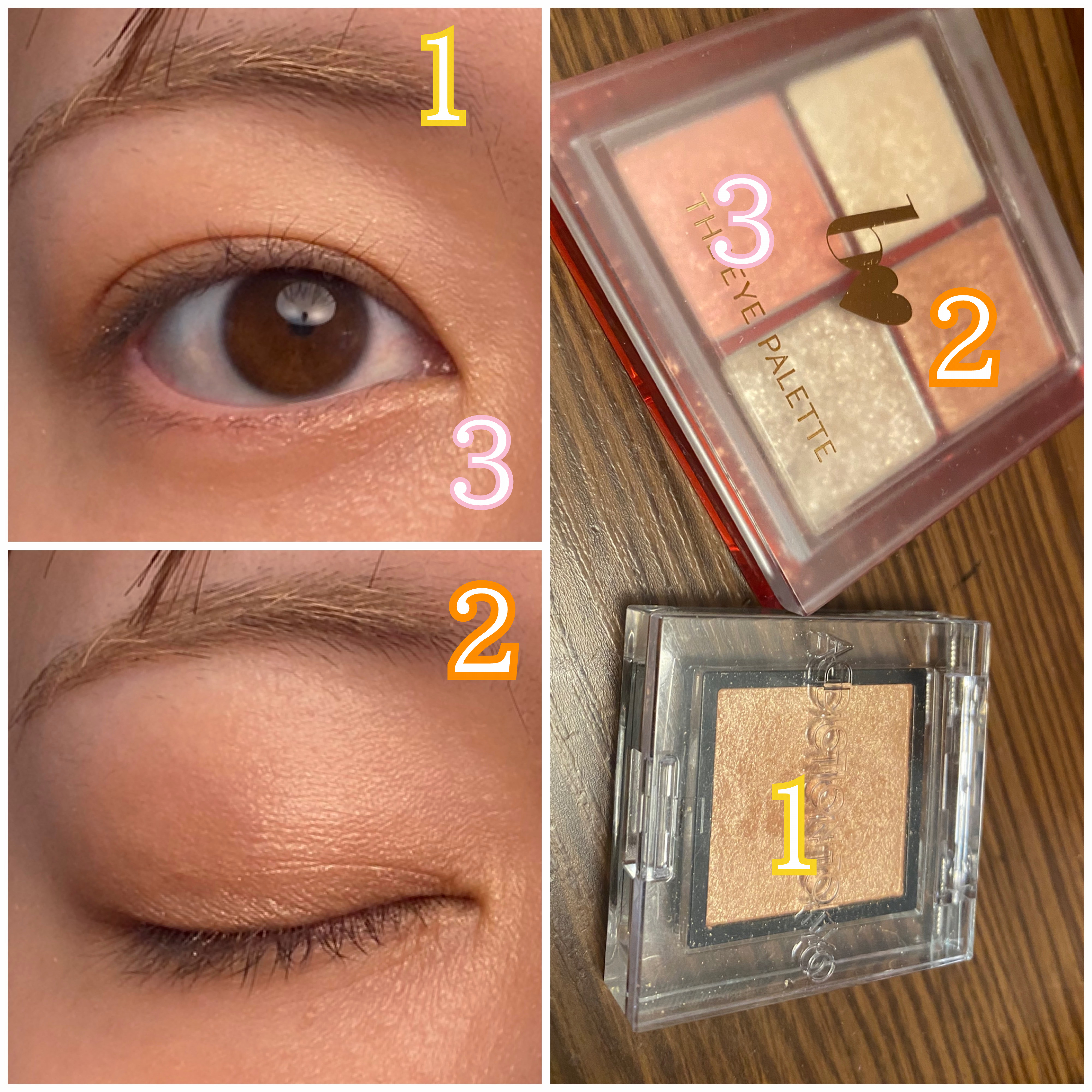 THE アイパレR/b idol/アイシャドウパレットを使ったクチコミ（2枚目）