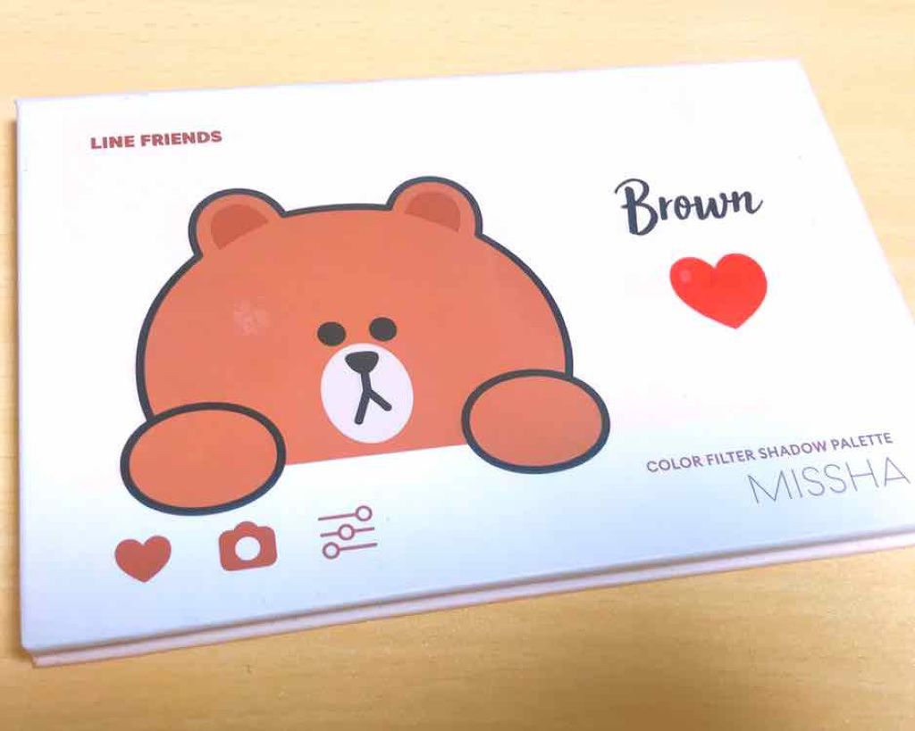 カラーフィルターシャドウパレット(ラインフレンズエディション)/MISSHA/アイシャドウパレットを使ったクチコミ(1枚目)