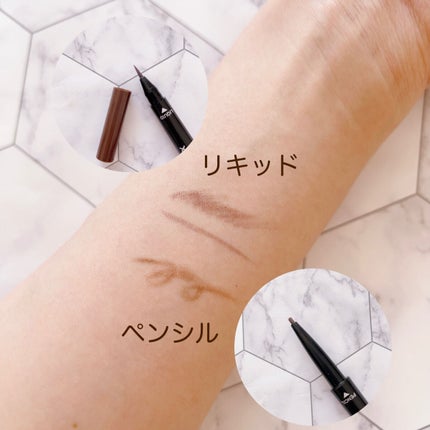 ブロウラッシュEX ウォーターストロング Wアイブロウ(ペンシル&リキッド)/ブロウラッシュ/アイブロウペンシルを使ったクチコミ(4枚目)