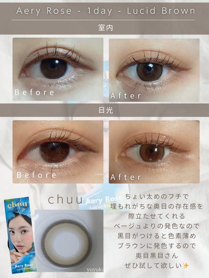 Glowy Natural 1Day/OLENS/カラーコンタクトレンズを使ったクチコミ(2枚目)