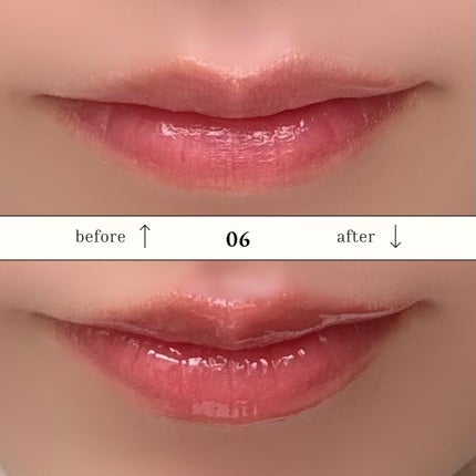 グラスティングカラーグロス/rom&nd/リップグロスを使ったクチコミ(4枚目)