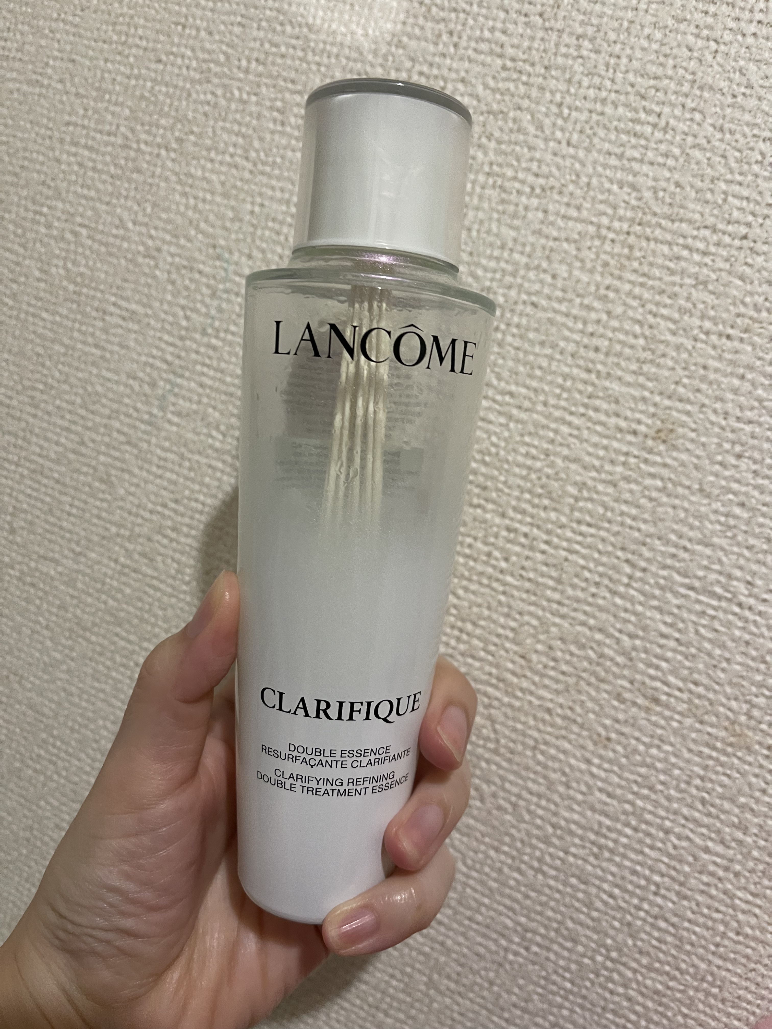 ★LANCOME
クラリフィック デュアル エッセンス ローション EX

＊アットコスメさんを通してプレゼントに当選しました＊

使い終わりました😊
2層タイプの化粧水で、オイル入ってんのかァァ～と思って使いましたが！

ベタベタもせず