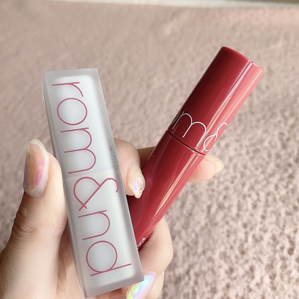 ゼロマットリップスティック 15 ミッドナイト/rom&nd/口紅を使ったクチコミ（2枚目）