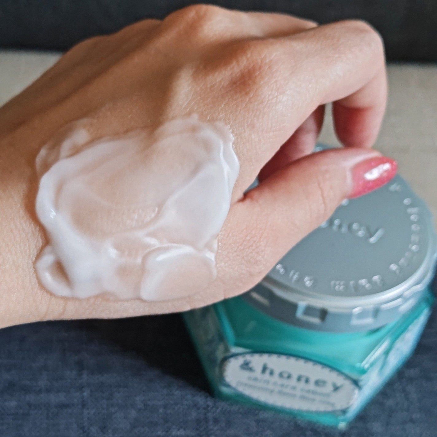 アンドハニー サボン クレンジングバーム ブルークレイ/&honey/クレンジングバームを使ったクチコミ(5枚目)