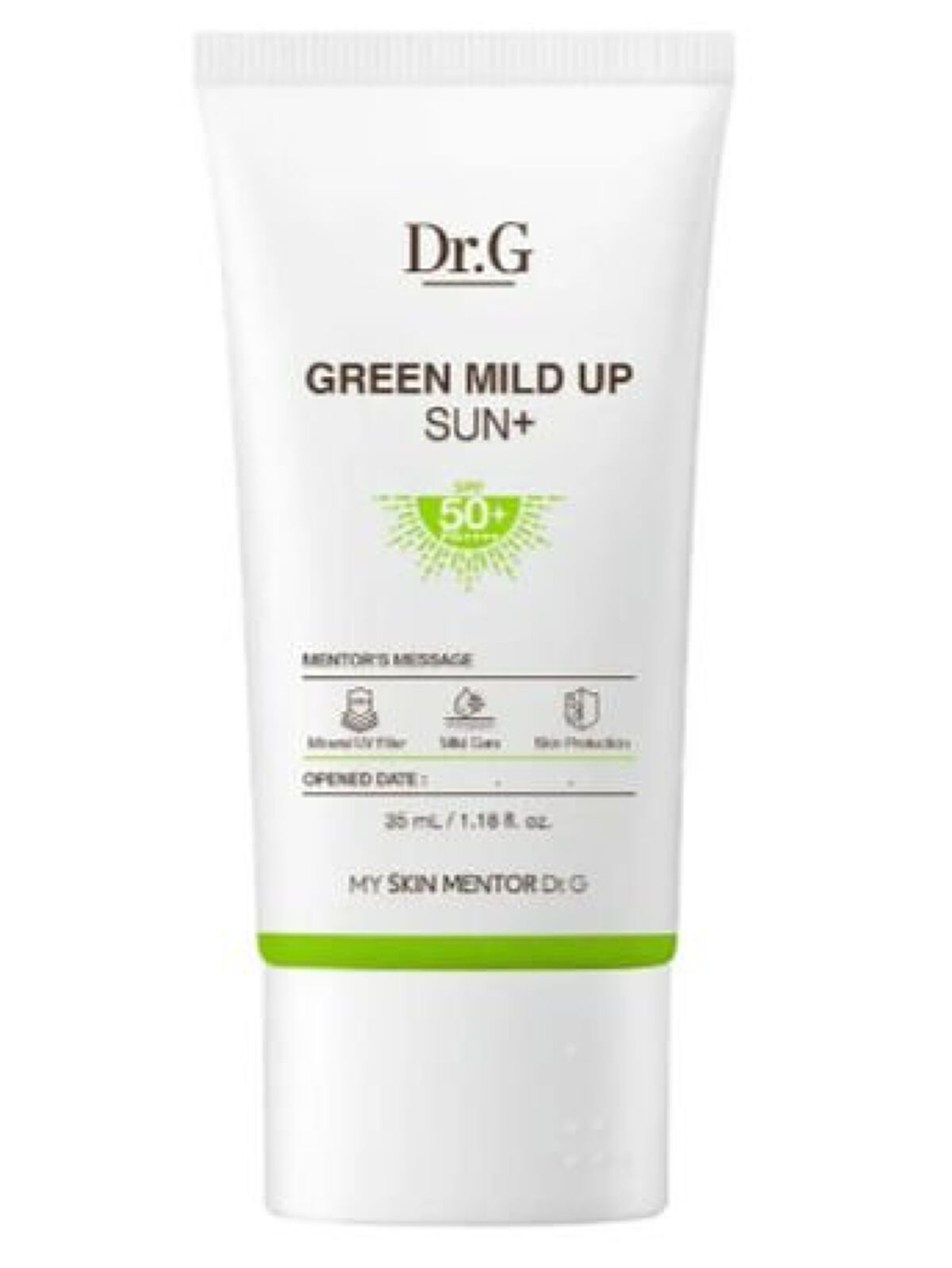 グリーンマイルドアップサンプラス/Dr.G/日焼け止めクリームを使ったクチコミ（1枚目）