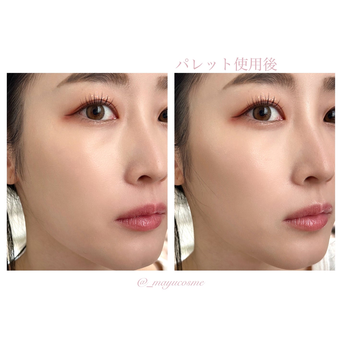 チート顔コントゥアパレット/MilleFée/パウダーハイライトを使ったクチコミ(4枚目)