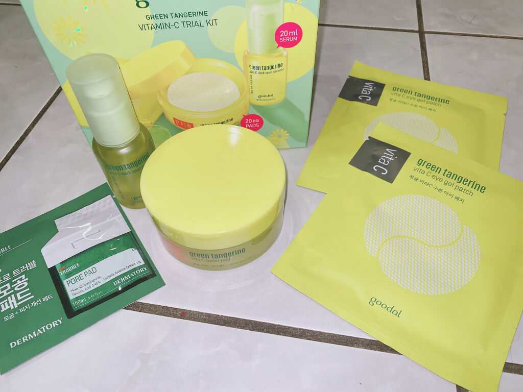 グリーンタンジェリン ビタC ダークスポットケアセラム/goodal/美容液を使ったクチコミ（1枚目）