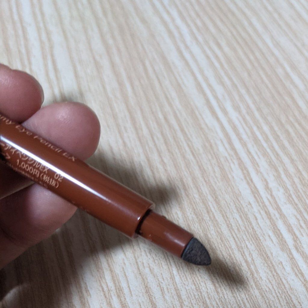  クリーミーアイペンシルEX 02テラコッタブラウン/サナ ニューボーン/ペンシルアイライナーを使ったクチコミ（3枚目）