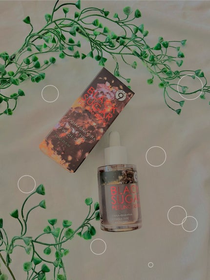 ブラックシュガーピーリングセラム/MAKE9/美容液を使ったクチコミ(4枚目)