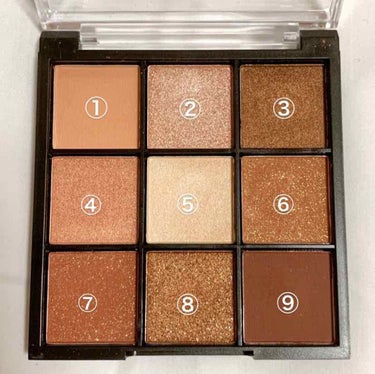 UR GLAM　BLOOMING EYE COLOR PALETTE/U R GLAM/パウダーアイシャドウを使ったクチコミ（2枚目）