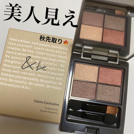 パレットアイシャドウ サンセットブラウン/&be/アイシャドウパレットを使ったクチコミ(1枚目)