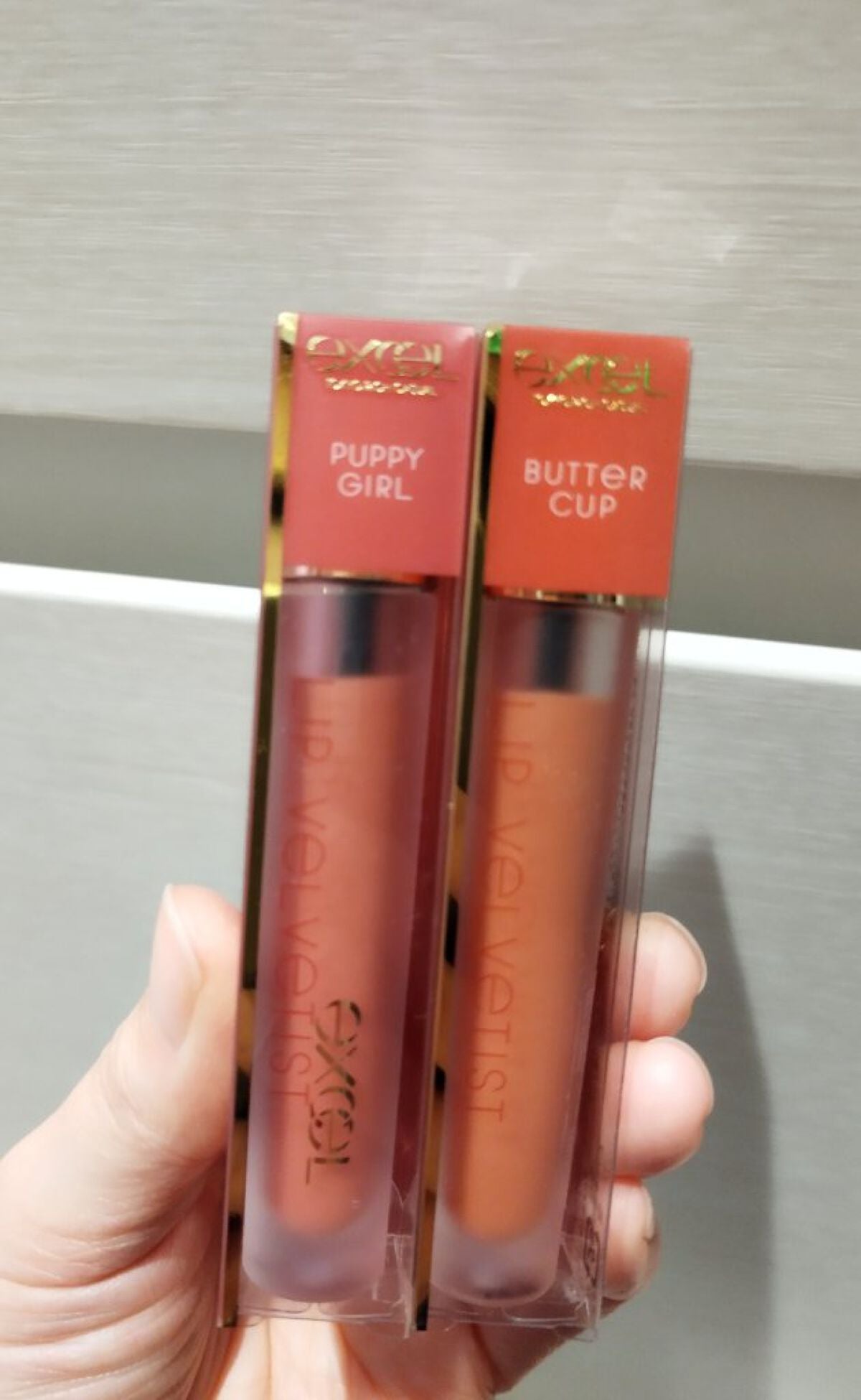 リップベルベティスト/excel/口紅を使ったクチコミ(1枚目)