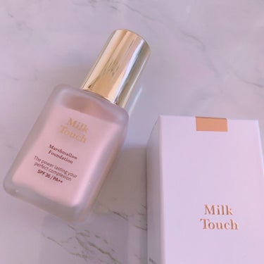 Milk Touch マシュマロファンデーションのクチコミ「Milk Touch
▹▸マシュマロファンデーション

 マスクメイクにもおすすめ💁‍♀️
 .....」（1枚目）