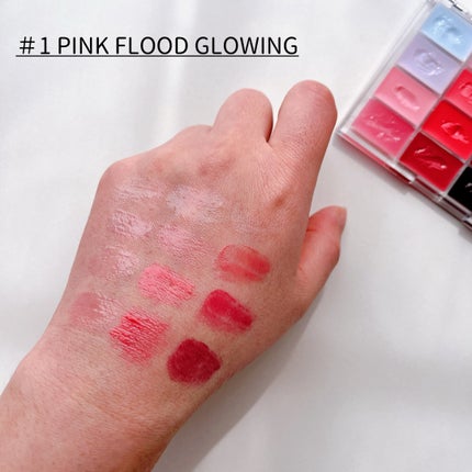 ソフトカラーリングリップパレット/wakemake/口紅を使ったクチコミ(4枚目)