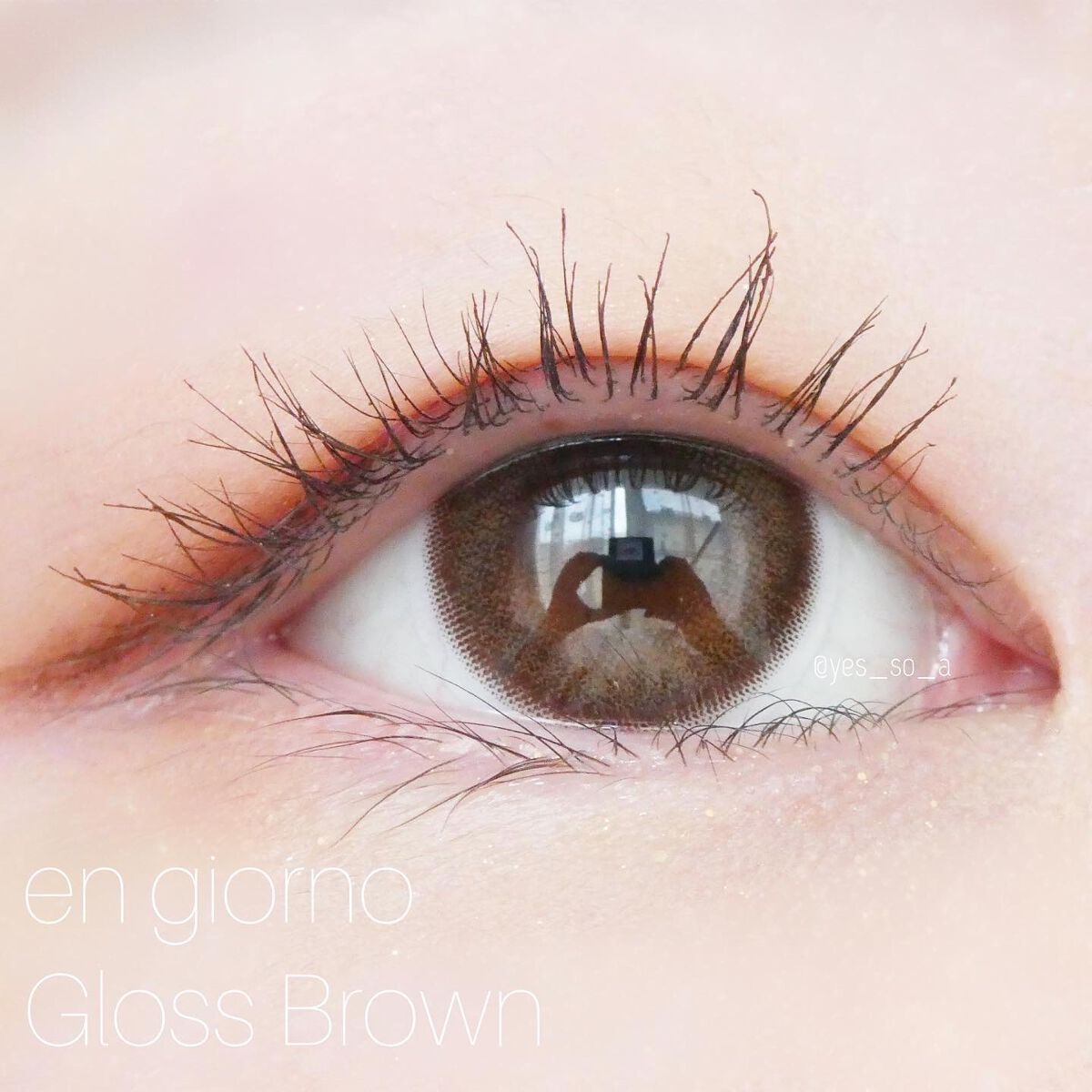 アンジョルノ グロスブラウン/en Giorno/カラーコンタクトレンズを使ったクチコミ（1枚目）