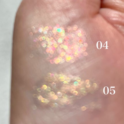 カラーブロッサムフェアリーティンクルグリッター/ネイチャーリパブリック/グリッターを使ったクチコミ(4枚目)