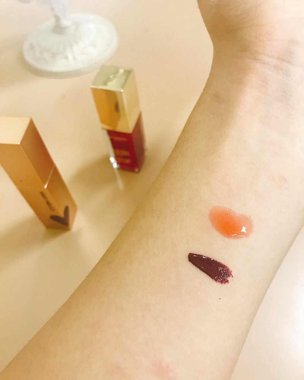 ハートウィンドウリップティントベルベットタイプ/VAVI MELLO/口紅を使ったクチコミ（2枚目）