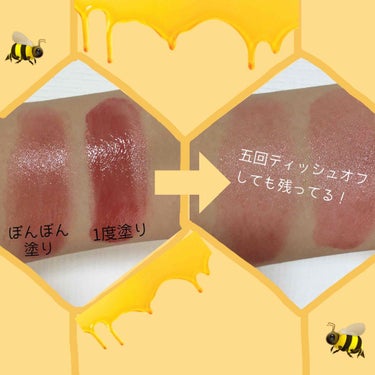 ワンダーハニー 彩り果実のリップネクター 赤蜜りんご/VECUA Honey/リップグロスを使ったクチコミ（3枚目）