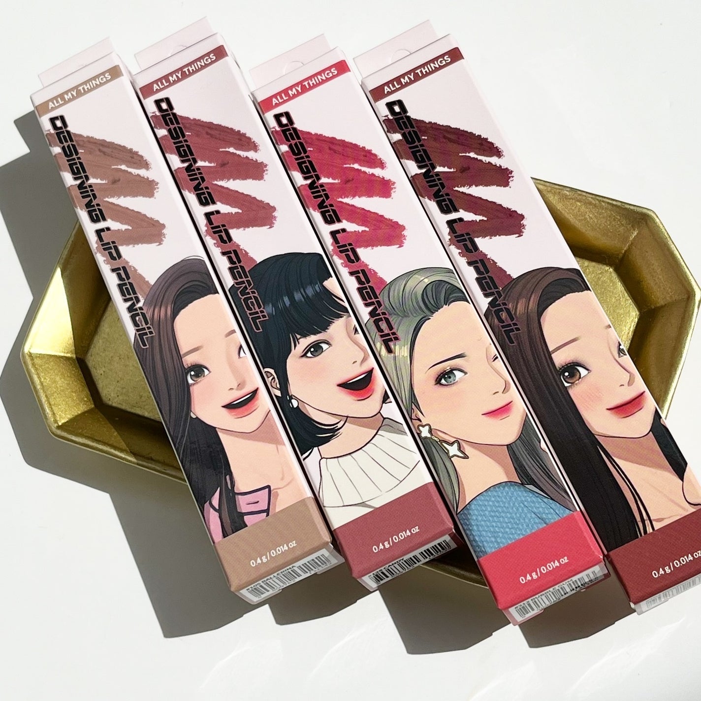 オールマイシングス トゥルービューティー デザイニング リップペンシル/all my things/リップライナーを使ったクチコミ(4枚目)