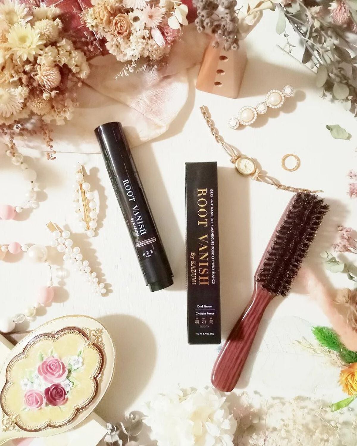 白髪隠しカラーリングブラシ/綺和美/ヘアカラーを使ったクチコミ(1枚目)