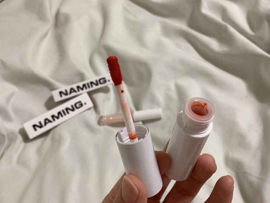  デューイ グロウ リップ ティント RDW01 CHARMING/NAMING./リップティントを使ったクチコミ（2枚目）