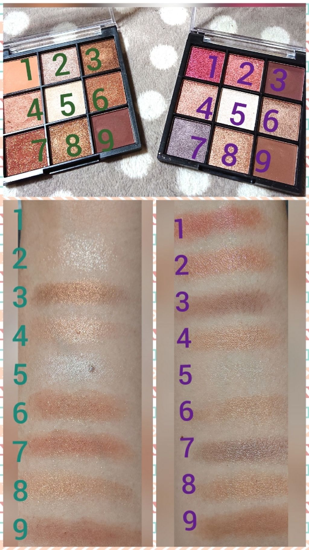 UR GLAM　BLOOMING EYE COLOR PALETTE/U R GLAM/アイシャドウパレットを使ったクチコミ（3枚目）