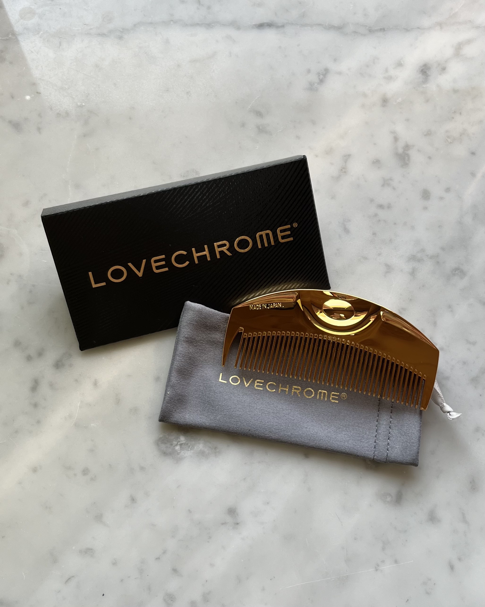 (R)K24GPツキ ゴールド/LOVECHROME/ヘアコームを使ったクチコミ（1枚目）