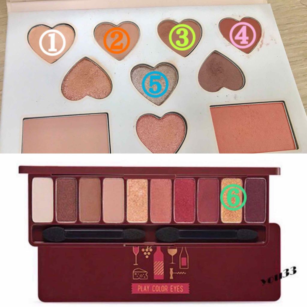 カラーフィルターシャドウパレット(ラインフレンズエディション)/MISSHA/アイシャドウパレットを使ったクチコミ(4枚目)