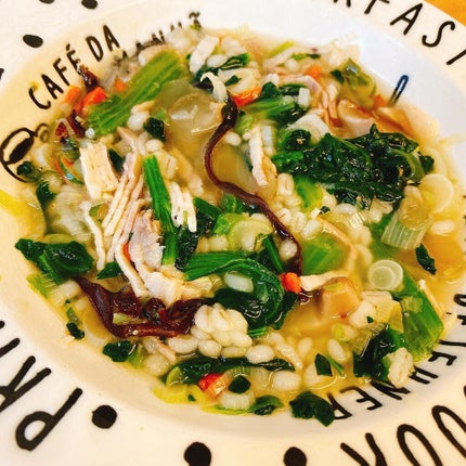 もち麦スープ/ラコックマルシェ/低糖質食品を使ったクチコミ(5枚目)