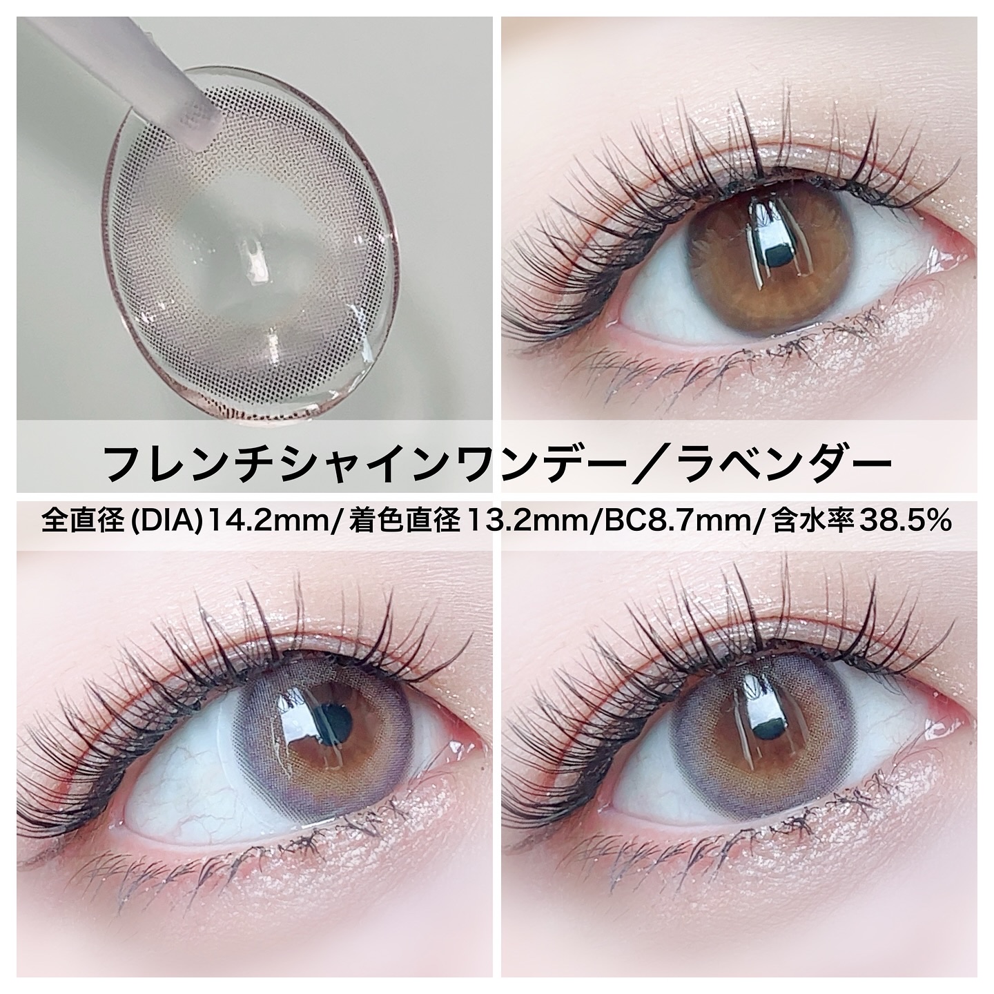 FrenchShine1day gray/OLENS/ワンデー（１DAY）カラコンを使ったクチコミ（3枚目）