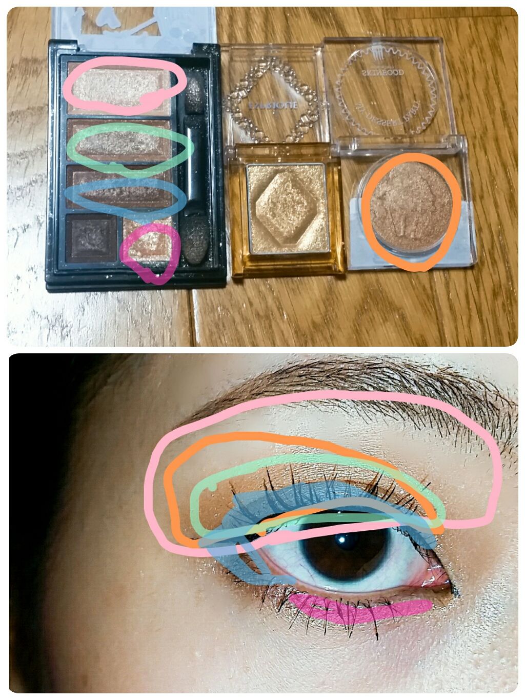 マイデザート パーティ アイシャドウ/SKINFOOD/単色アイシャドウを使ったクチコミ（2枚目）
