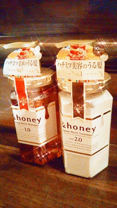 ディープモイスト シャンプー1.0／ヘアトリートメント2.0/&honey/シャンプー・コンディショナーを使ったクチコミ（1枚目）