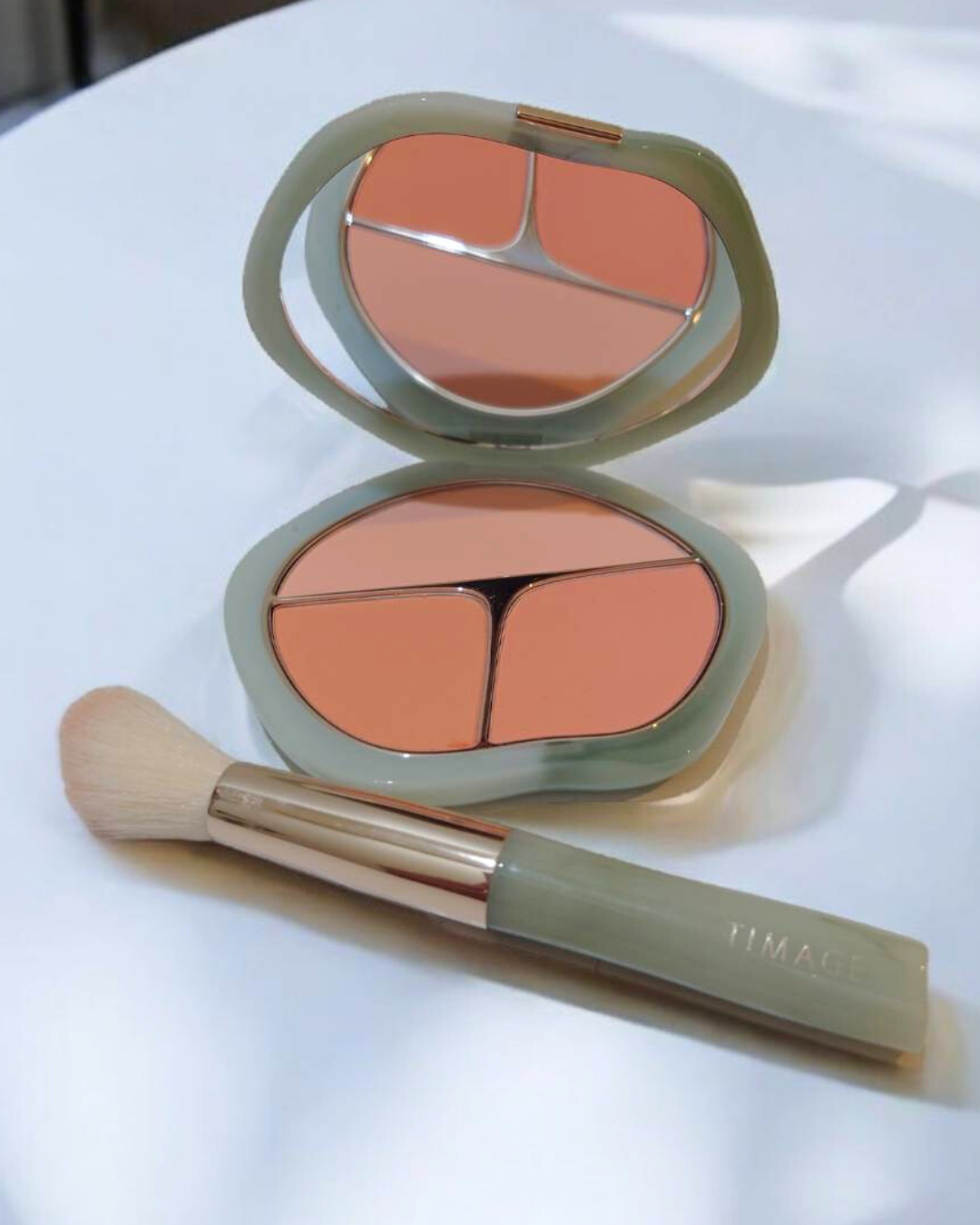 TIMAGE 3色チークパレット/TIMAGE/パウダーチークを使ったクチコミ(1枚目)