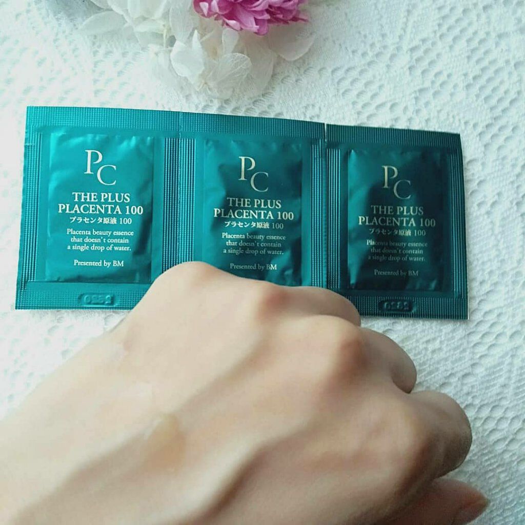 【馬プラセンタ原液100】プラセンタ原液100美容液 パウチ 1ml (馬プラセンタ)/パーフェクトC/美容液を使ったクチコミ(4枚目)