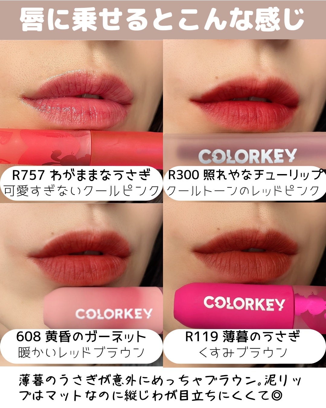 エアリーリップミラー/COLORKEY/リップグロスを使ったクチコミ(9枚目)