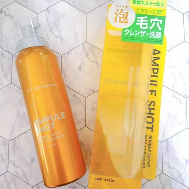 AMPULE SHOT バブルエステ 炭酸洗顔フォームのクチコミ「✦AMPULE SHOT✦⁡
⁡
コスメラウンジ
│ボトルワークス ⁡
│アンプルショット⁡
.....」（2枚目）