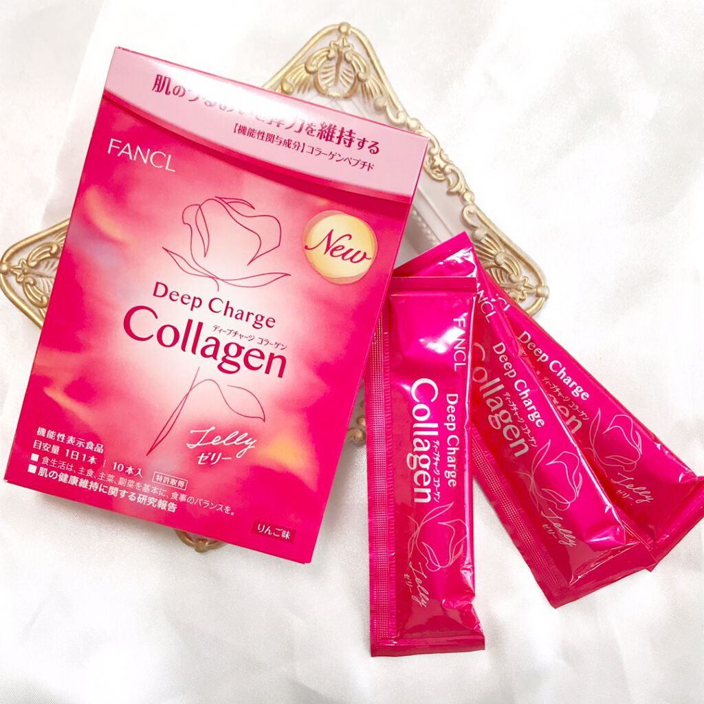 ディープチャージ  コラーゲン スティックゼリー/ファンケル/美容サプリメントを使ったクチコミ（3枚目）
