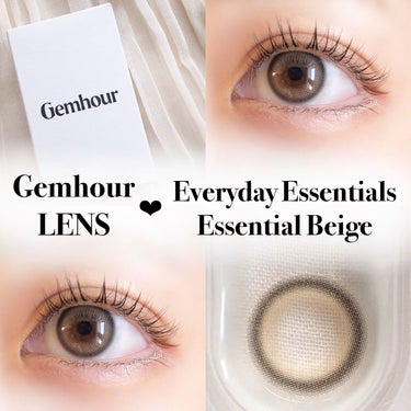 Gemhour lens Everyday Essentials のクチコミ「\ 話題の韓国カラコン🇰🇷❤︎/
𝗚𝗲𝗺𝗵𝗼𝘂𝗿 𝗟𝗘𝗡𝗦 𝖤𝗌𝗌𝖾𝗇𝗍𝗂𝖺𝗅 𝖡𝖾𝗂𝗀𝖾

.....」（1枚目）