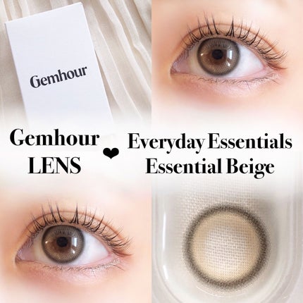 Gemhour lens Everyday Essentials のクチコミ「\ 話題の韓国カラコン🇰🇷❤︎/
𝗚𝗲𝗺𝗵𝗼𝘂𝗿 𝗟𝗘𝗡𝗦 𝖤𝗌𝗌𝖾𝗇𝗍𝗂𝖺𝗅 𝖡𝖾𝗂𝗀𝖾
.....」(1枚目)