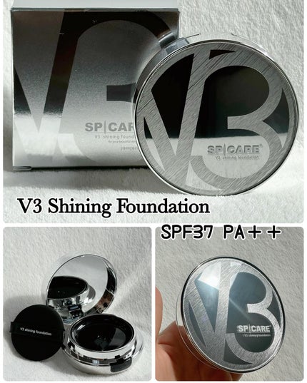 V3シャイニングファンデーション/SPICARE/クッションファンデーションを使ったクチコミ(2枚目)