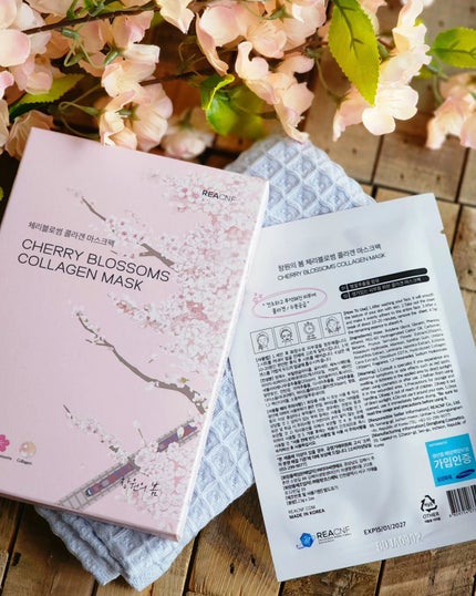 チェリーブロッサム コラーゲンマスク/REACNF/シートマスク・パックを使ったクチコミ(5枚目)