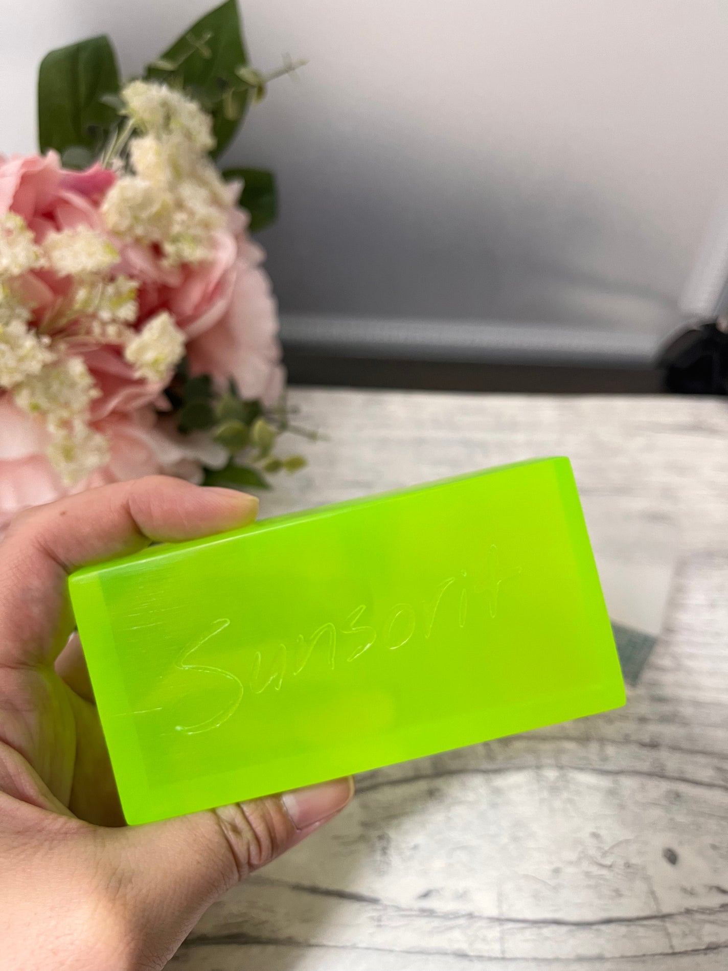 スキンピールバー AHA/サンソリット/洗顔石鹸を使ったクチコミ(2枚目)