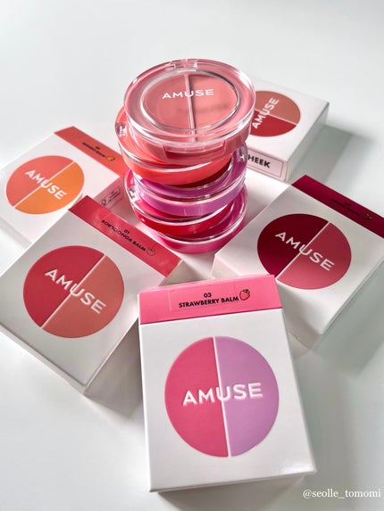 リップ&チークヘルシーバーム/AMUSE/ジェル・クリームチークを使ったクチコミ(9枚目)