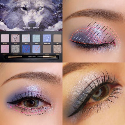 エクスプローラ12色 動物アイシャドウパレット/PERFECT DIARY/アイシャドウパレットを使ったクチコミ(4枚目)