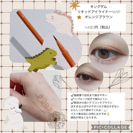 リキッドアイライナーWP		/キングダム/リキッドアイライナーを使ったクチコミ(2枚目)